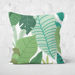 Leafy Pattern Square Cushion
