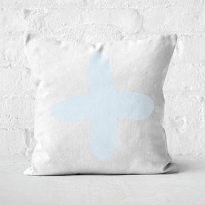 Light Blue Cross Square Cushion