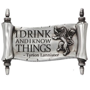 Game of Thrones Ik drink en ik weet dingen magneet