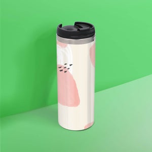 Blob And Scribble Pattern Stainless Steel Travel Mug