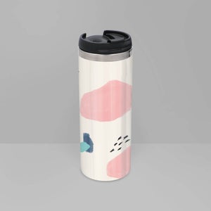 Bubble And Dots Pattern Stainless Steel Travel Mug