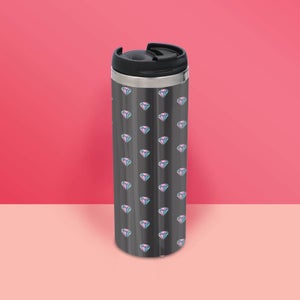 Diamond Pattern Stainless Steel Travel Mug