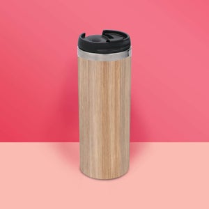 Bamboo Print Stainless Steel Travel Mug