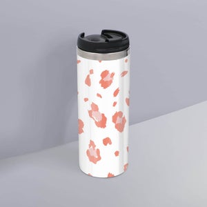 Large Cheetah Stainless Steel Travel Mug