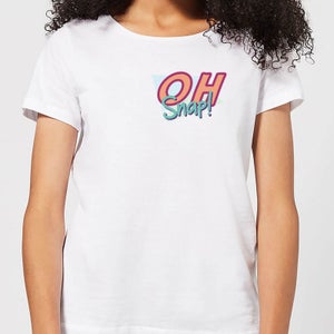 Oh Snap! Pocket Print Women's T-Shirt - White