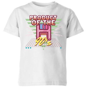 Product Of The 90's Floppy Disc Kids' T-Shirt - White