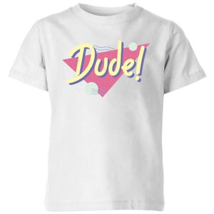 Dude! Kids' T-Shirt - White