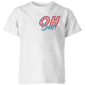 Oh Snap! Pocket Print Kids' T-Shirt - White