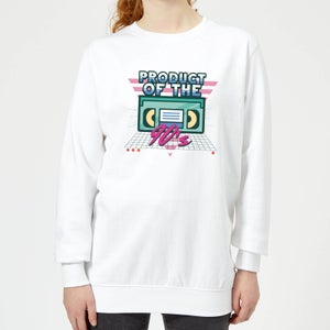 Product Of The 90's VHS Tape Women's Sweatshirt - White