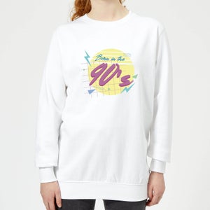 Born In The 90's Women's Sweatshirt - White