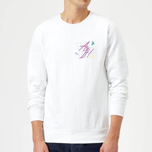 As If! Pocket Print Sweatshirt - White