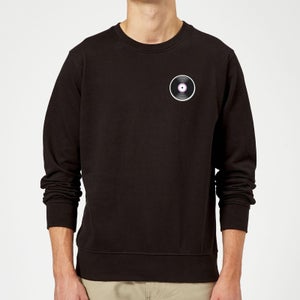Small Vinyl Record Sweatshirt - Black