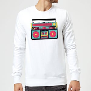 Colourful Boombox Sweatshirt - White