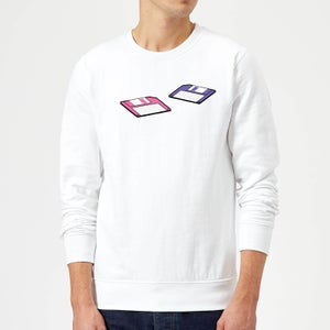 Floppy Disks Sweatshirt - White