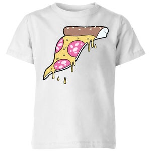 Dripping Pizza Kids' T-Shirt - White