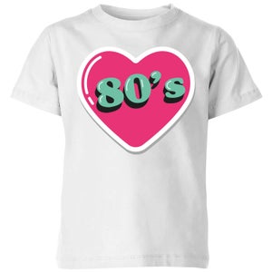 80s Love Kids' T-Shirt - White