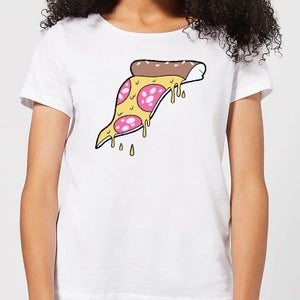 Dripping Pizza Women's T-Shirt - White