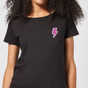 Small Lightning Bolt Women's T-Shirt - Black
