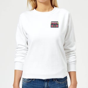 Small Boombox Women's Sweatshirt - White