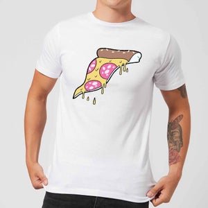 Dripping Pizza Men's T-Shirt - White