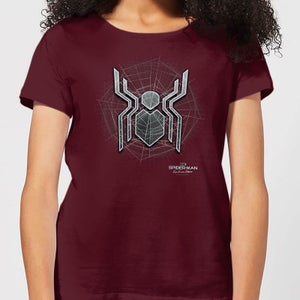 Spider-Man Far From Home Web Icon Women's T-Shirt - Burgundy
