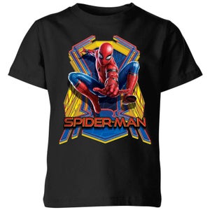 T-Shirt Spider-Man Far From Home Jump - Nero - Bambini