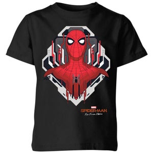 Spider-Man Far From Home Web Tech Badge Kids' T-Shirt - Black