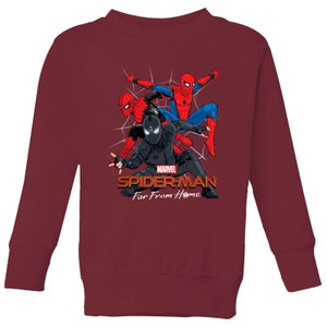 Spider-Man Far From Home Multi Costume Kids' Sweatshirt - Burgundy