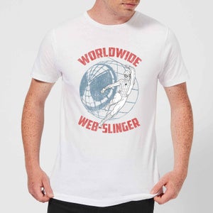 Spider-Man Far From Home Worldwide Web Slinger Men's T-Shirt - White