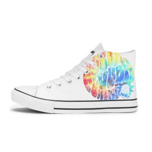 Rick and Morty Wubba Lubba Dub Dub Rainbow Shoes - White