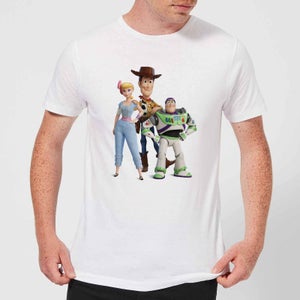 Toy Story 4 Woody Buzz And Bo Men's T-Shirt - White