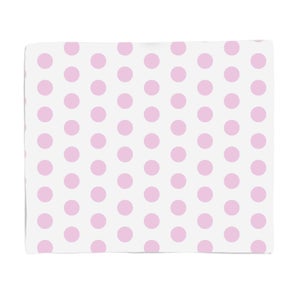 Pink Spots Fleece Blanket