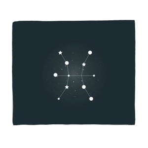 Pisces Star Sign Fleece Blanket