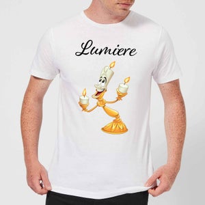 Disney Beauty And The Beast Lumiere Men's T-Shirt - White