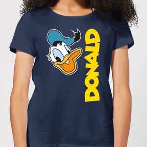 Disney Donald Duck Face Women's T-Shirt - Navy