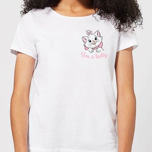 Camiseta para mujer Aristocats Marie I'm A Lady de Disney - Blanco