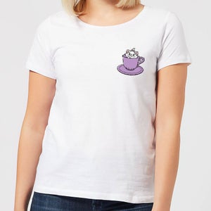 Camiseta para mujer Aristocats Marie Teacup de Disney - Blanco