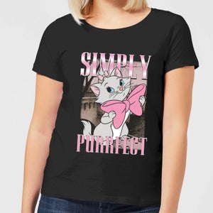 Disney Aristocats Simply Purrfect Women's T-Shirt - Black