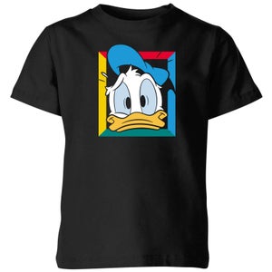 Disney Donald Face Kids' T-Shirt - Black