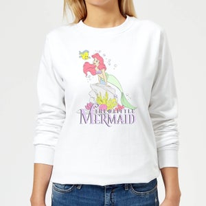 Disney Little Mermaid Women's Sweatshirt - White