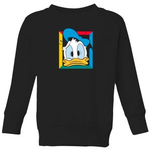 Disney Donald Face Kids' Sweatshirt - Black