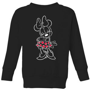 Disney Mini Mouse Line Art Kids' Sweatshirt - Black