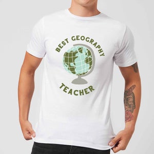 Best Geography Teacher Men's T-Shirt - White