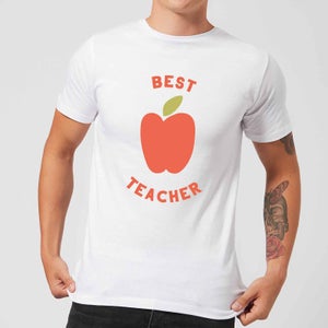 Best Teacher Apple Men's T-Shirt - White