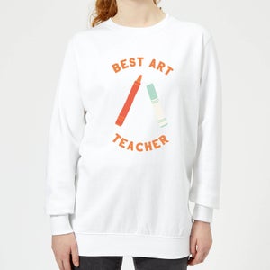 Best Art Teacher Women's Sweatshirt - White
