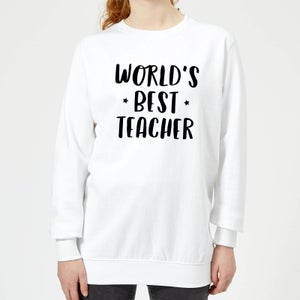World's Best Teacher Women's Sweatshirt - White