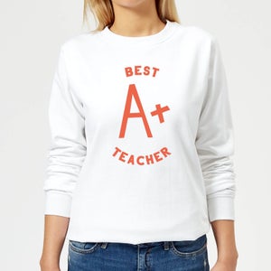 Best Teacher Women's Sweatshirt - White