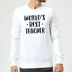 World's Best Teacher Sweatshirt - White