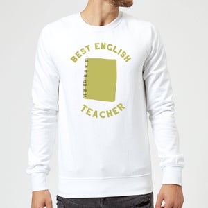 Best English Teacher Sweatshirt - White