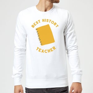 Best History Teacher Sweatshirt - White